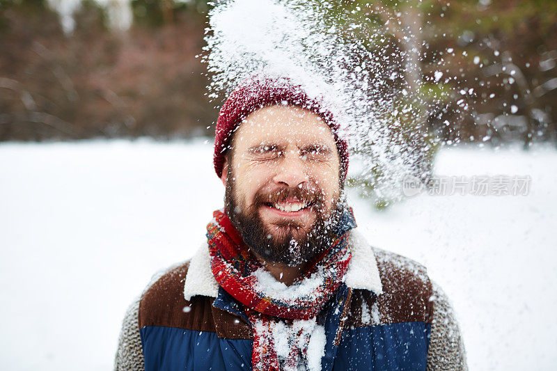 雪花落在我的头上