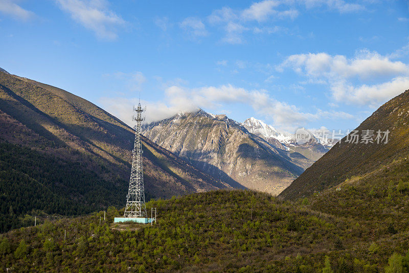 中国西部的山区