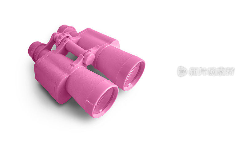 粉色双筒望远镜