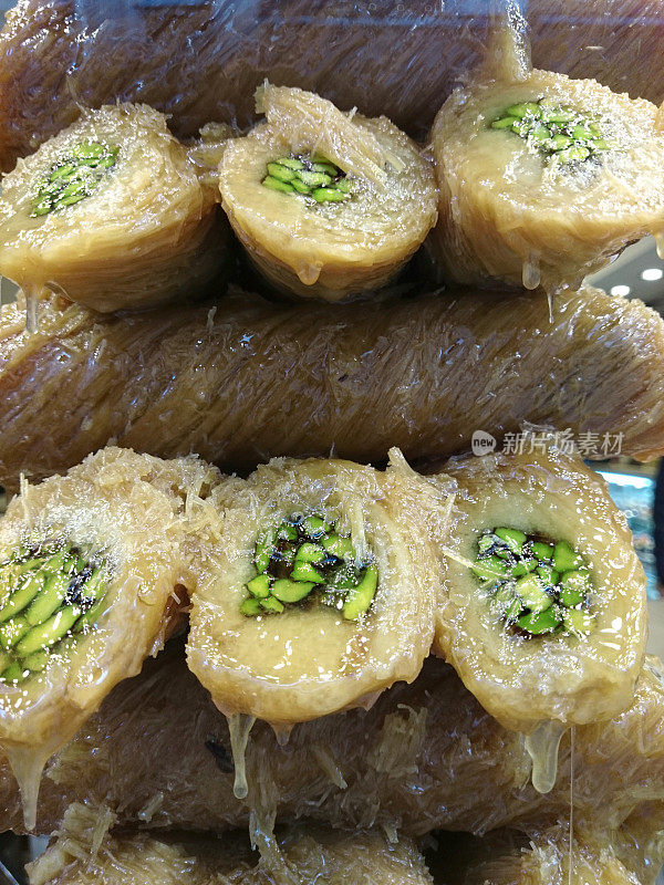 传统的土耳其甜点Baklava