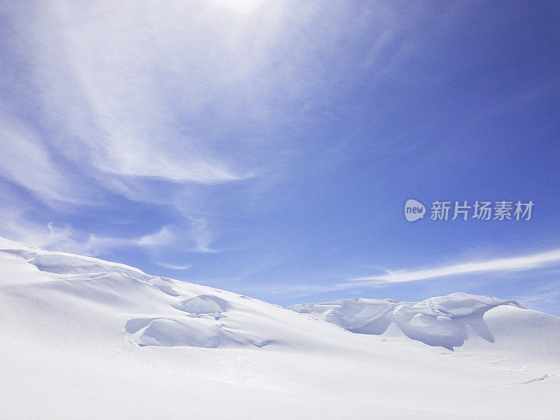 德纳里国家公园的雪景