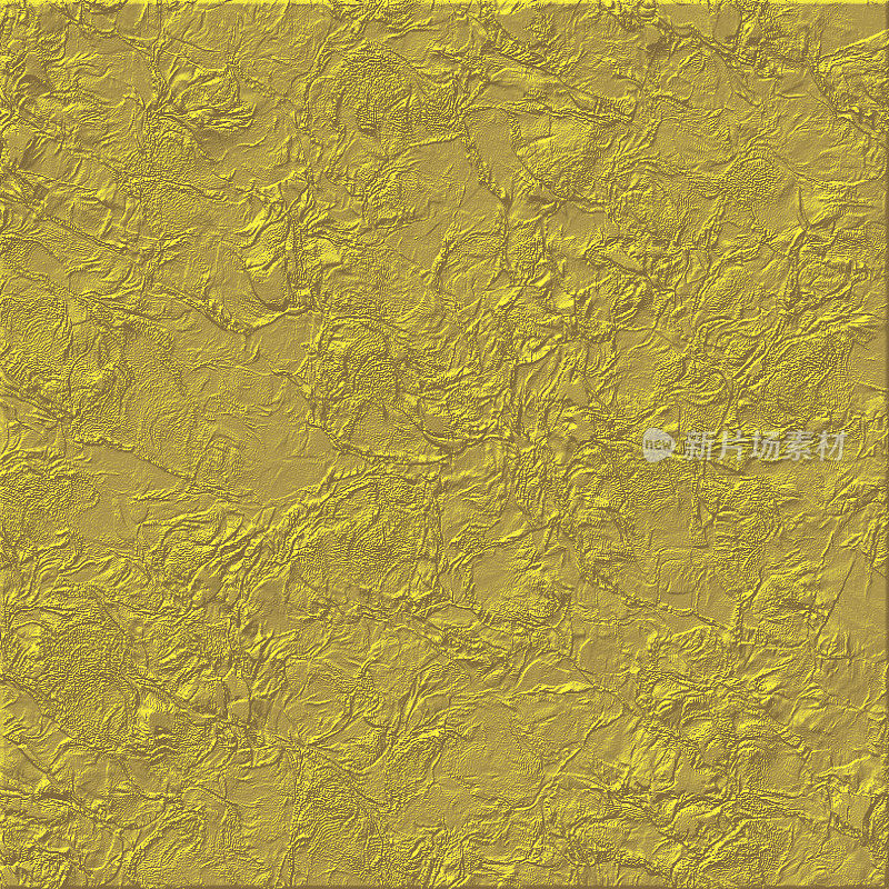 金箔褶皱纹理背景。抽象的无缝皱褶图案。