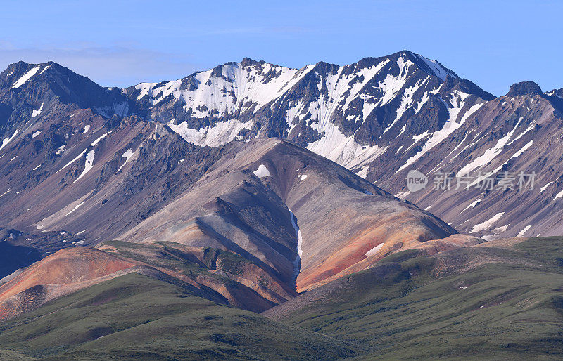 色彩斑斓的山脉,阿拉斯加
