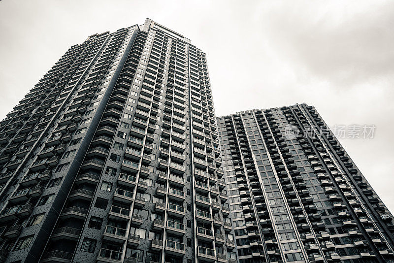 香港的高层住宅楼