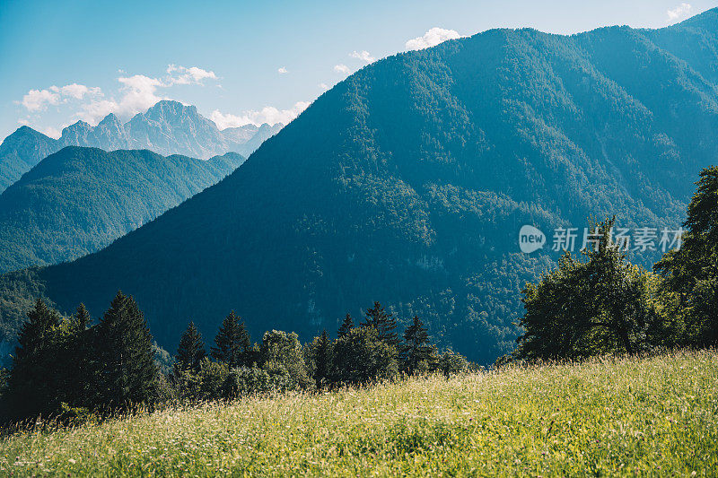 风景如画的特里格拉夫山全景