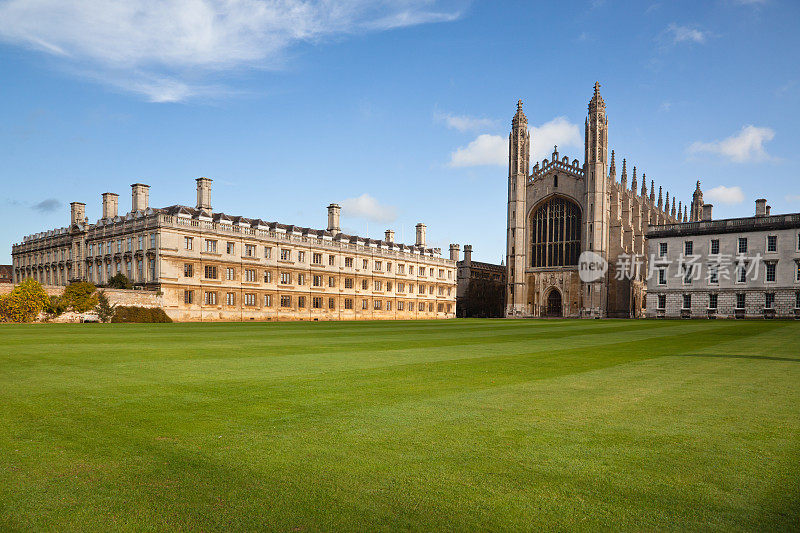 剑桥大学和国王学院教堂的景观