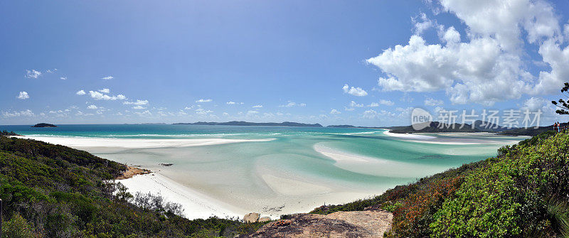 怀特黑文海滩在圣灵岛-澳大利亚昆士兰