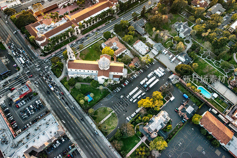 从空中俯瞰洛杉矶