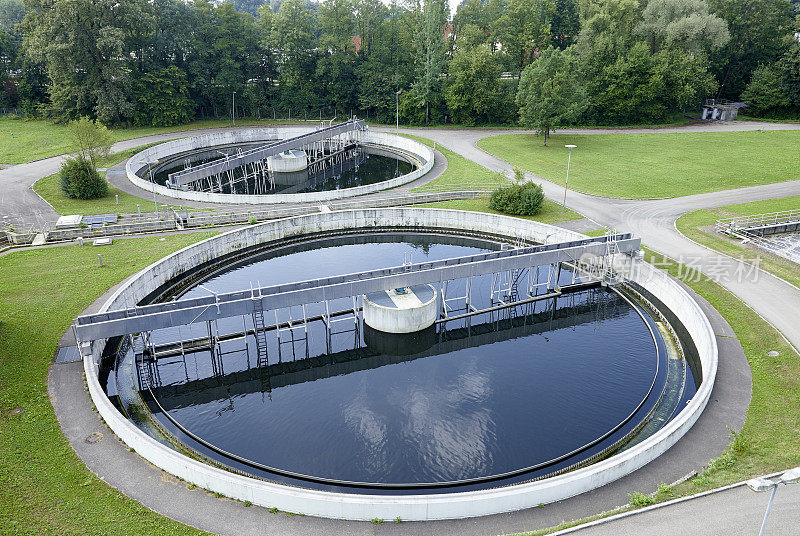 水处理厂水箱的概念，用于节水循环