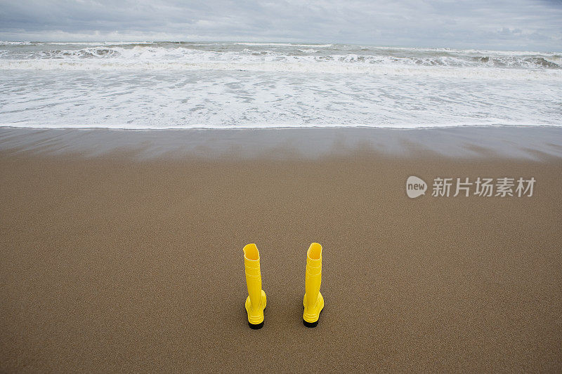 黄色的雨靴