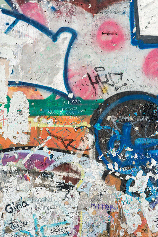 柏林墙涂鸦的一部分