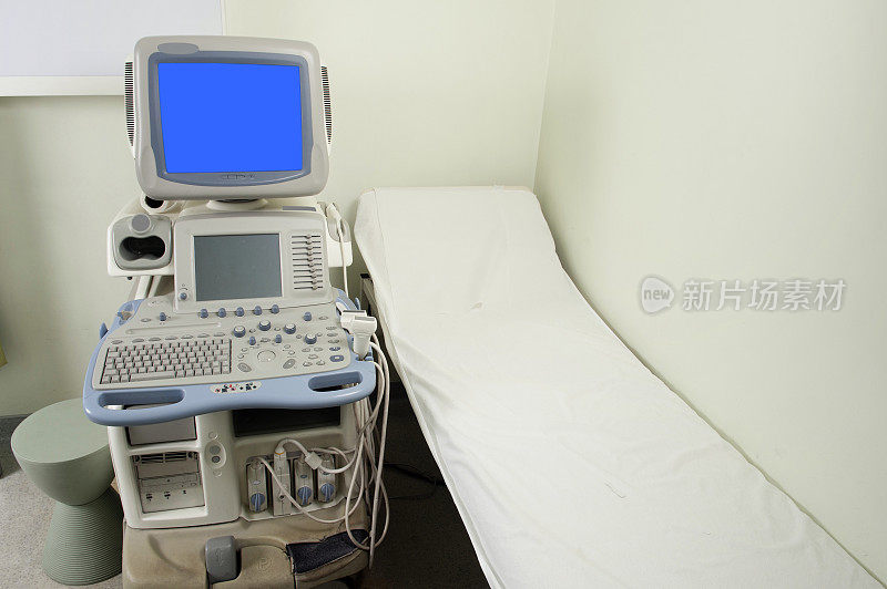 医院里的现代超声波机