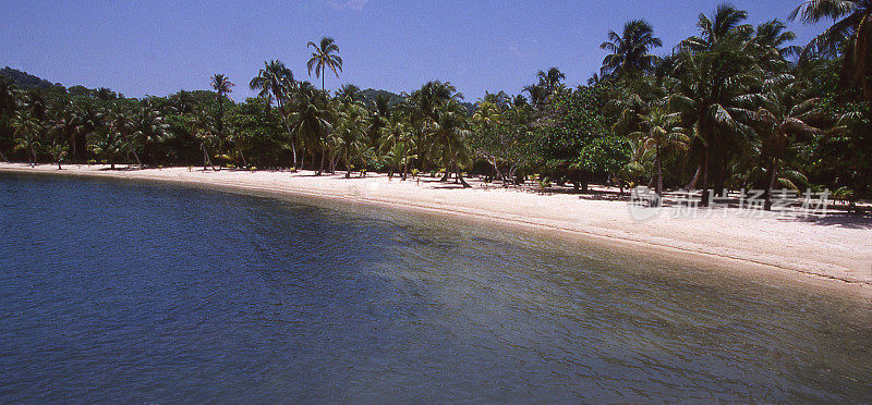 白沙海滩加勒比海岸罗阿坦湾群岛洪都拉斯