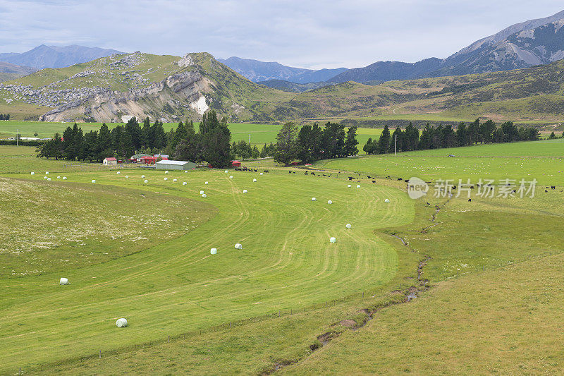 阿瑟山口国家公园城堡山的乡村风景