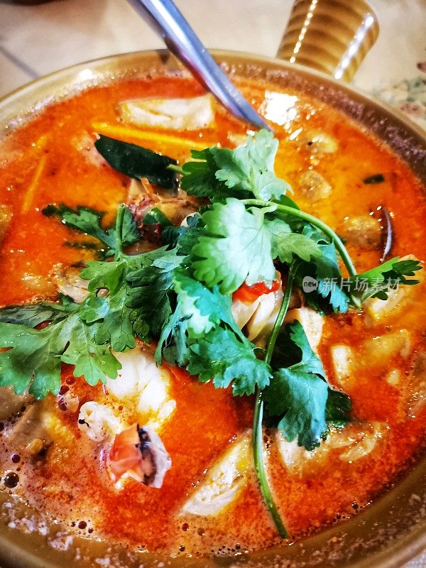 泰国传统酸虾汤
