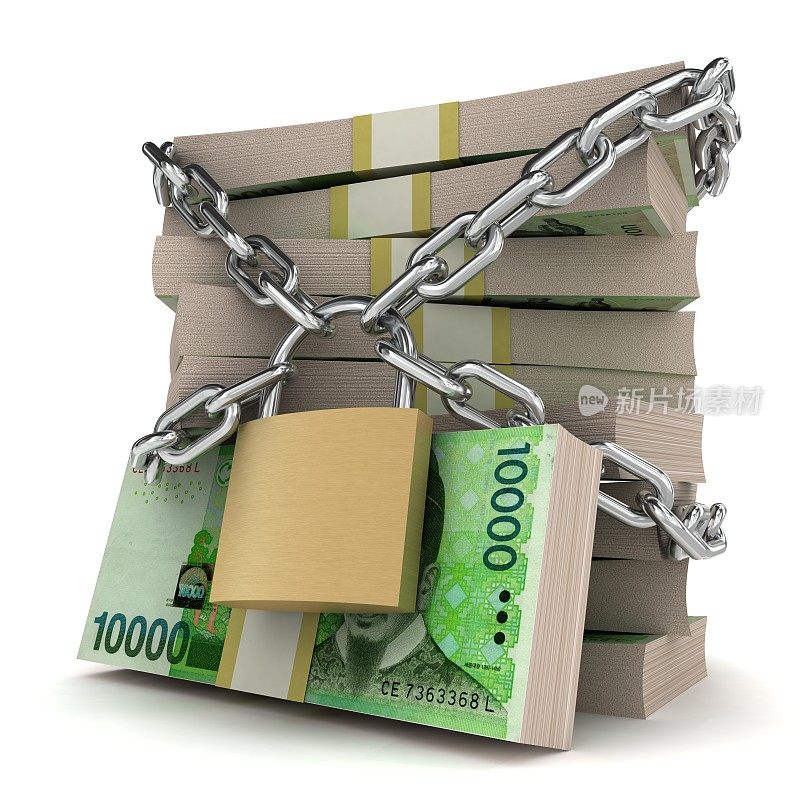 韩国韩元金融保险锁