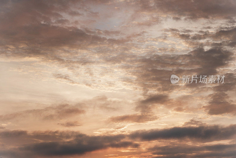 日落的天空背景