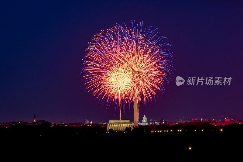 7月4日独立日庆典上的烟花