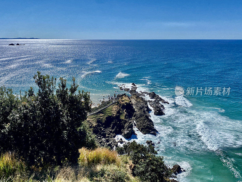 蓝海的岬景