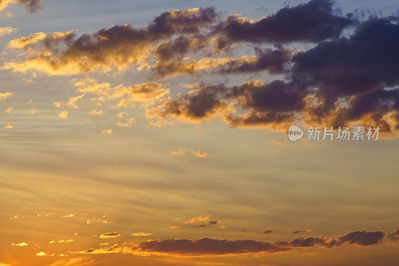 暖云日落天空替换背景