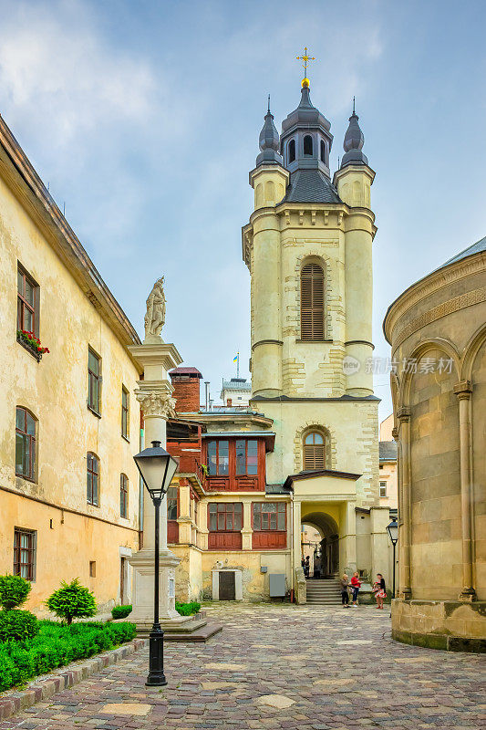 利沃夫乌克兰老城塔