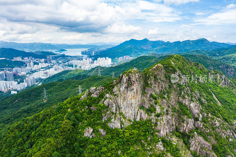 香港狮子山山顶上的石头