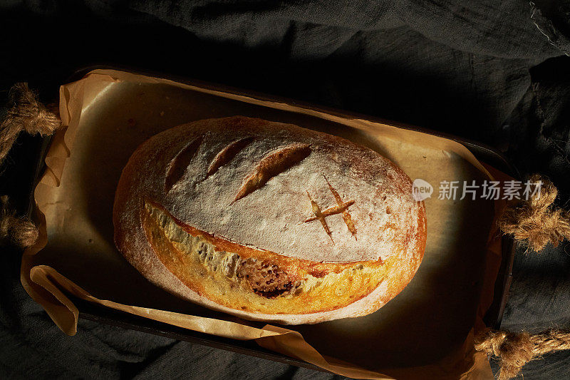 乡村式的藜麦面包