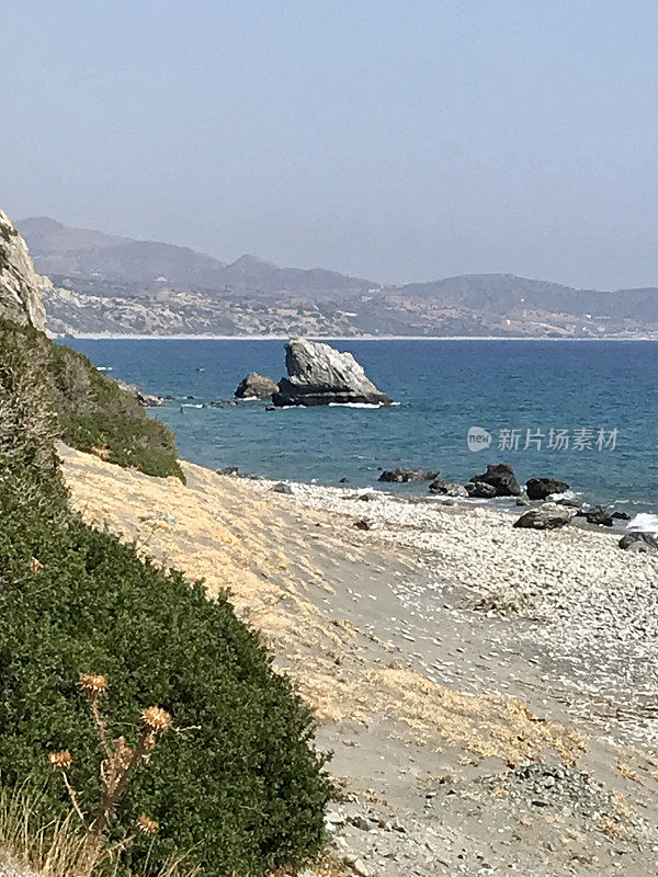 希腊-克里特岛-菲尼卡斯-普雷韦利地区的典型景观