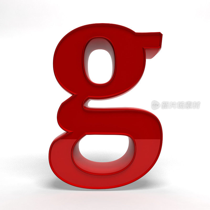 红色字母g