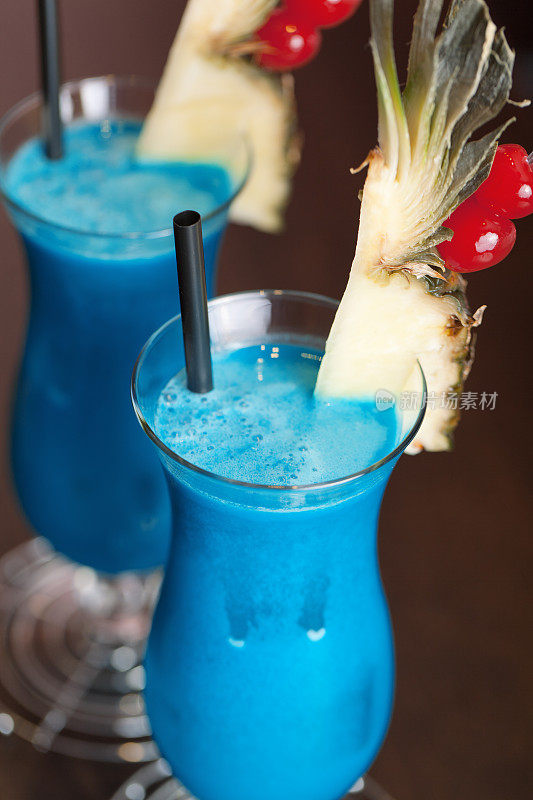 蓝色夏威夷鸡尾酒系列