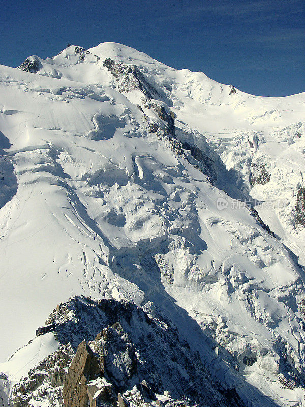 阿尔卑斯山、勃朗山雪势和雪崩势
