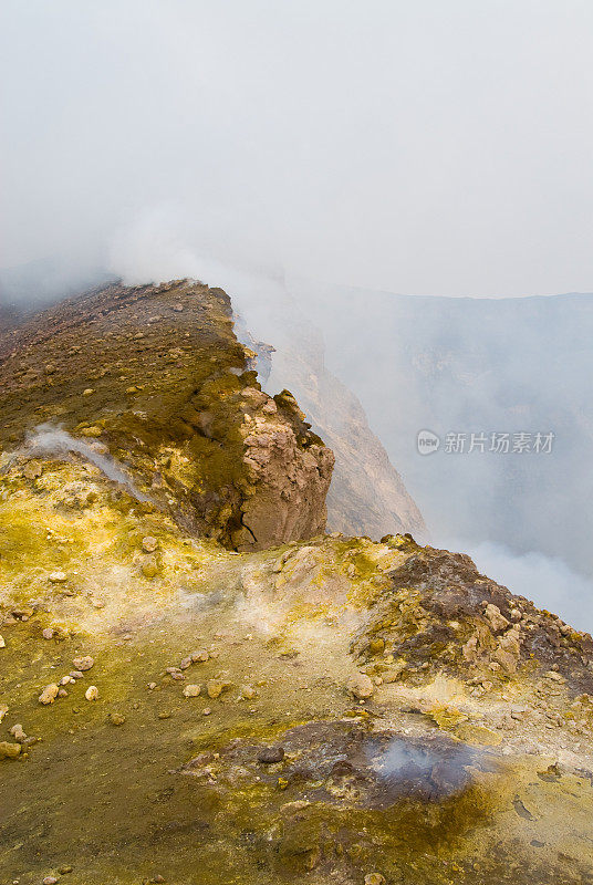 埃特纳火山的火山口