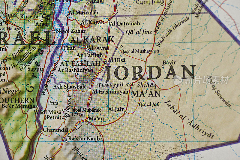 安曼,约旦地图