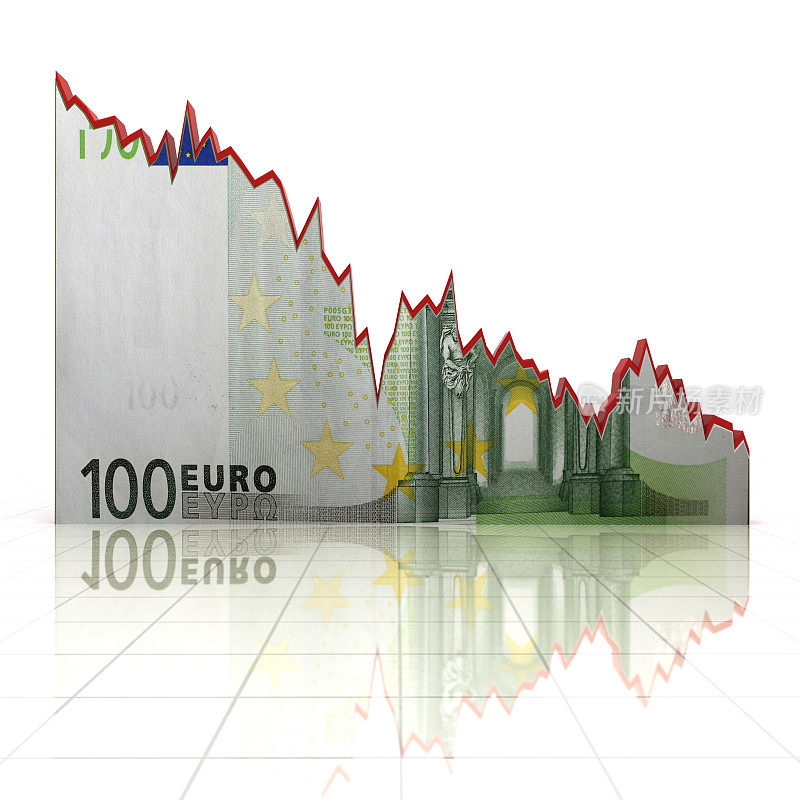 欧元货币图危机股市金融概念