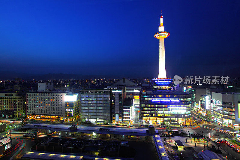 日本京都的夜晚