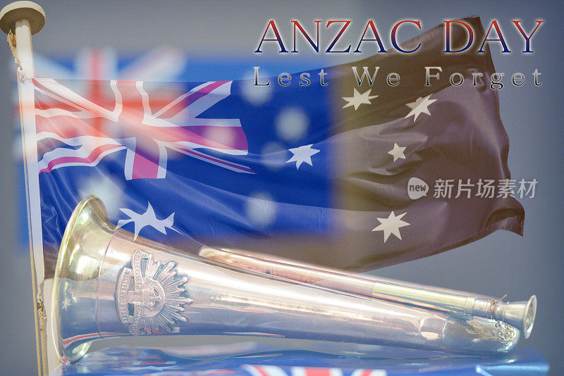 澳纽军团日的号角蒙太奇，澳大利亚国旗