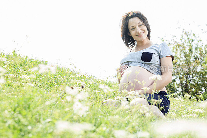 怀孕的女人花