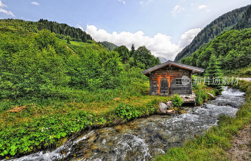 奥地利的齐勒塔尔山谷。