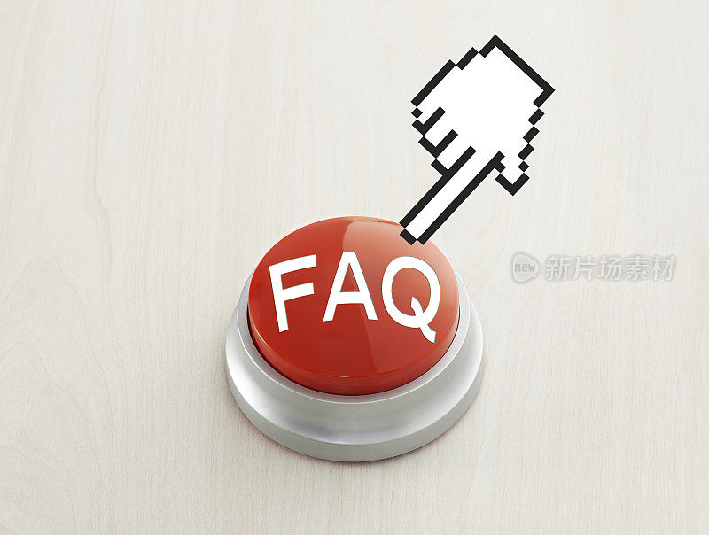 光标到达“faq”按钮