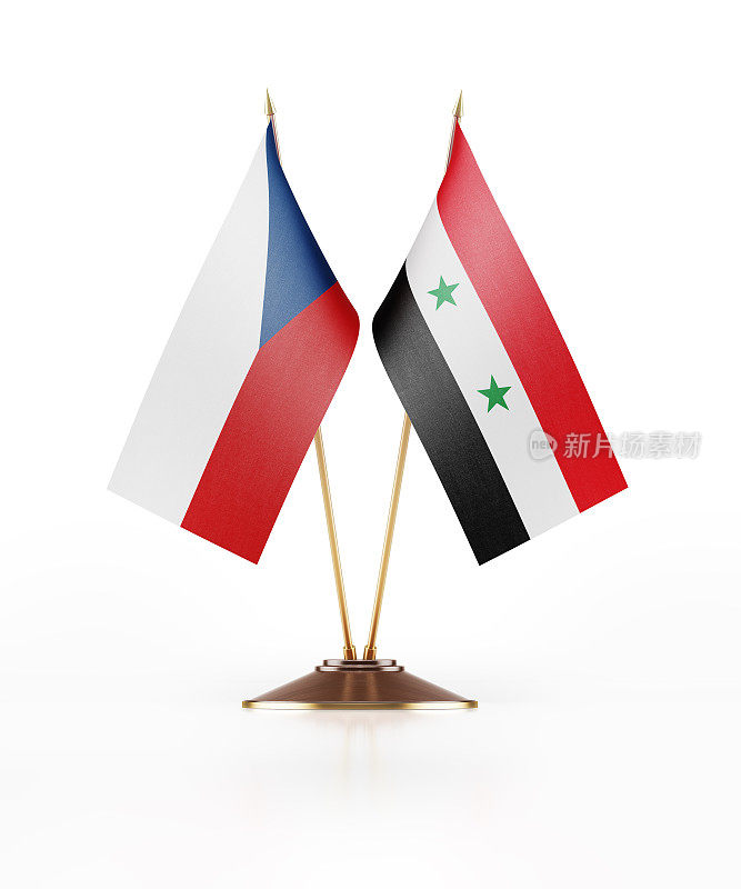 捷克斯洛伐克和叙利亚的微型国旗