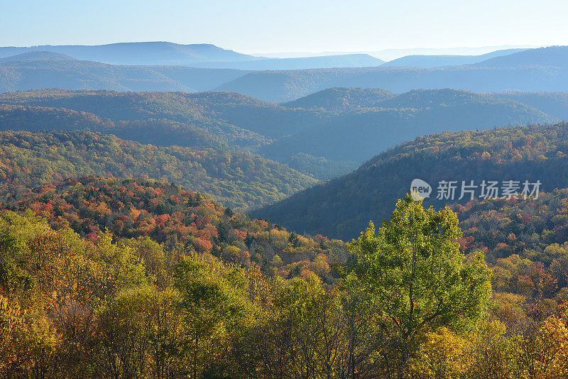 西弗吉尼亚州的山景