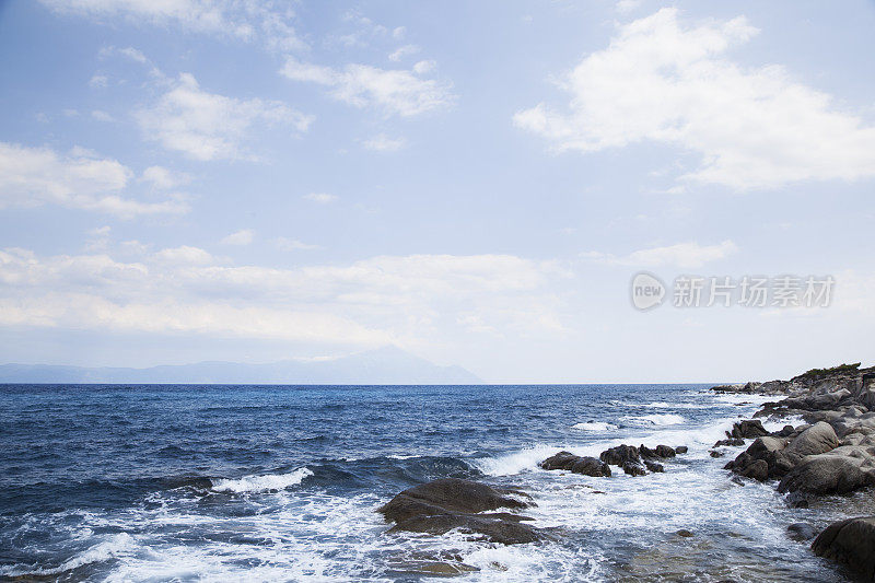 岩滩，夏季自然景观