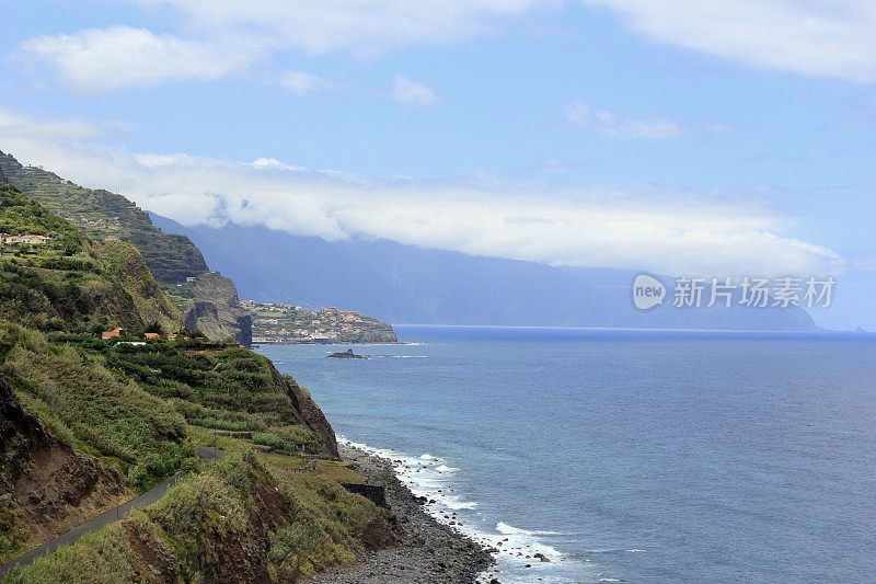 葡萄牙德尔加达马德拉岛北岸