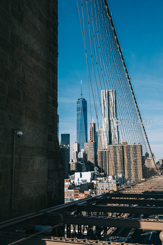 从布鲁克林大桥上看新世界贸易中心