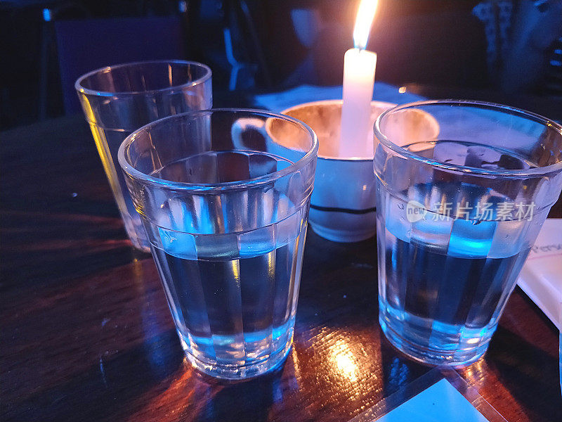 饮料和蜡烛
