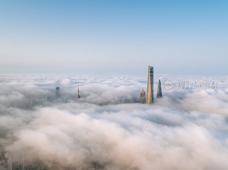 雾中的上海