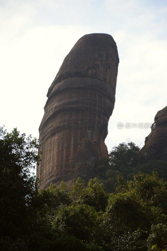 中国广东省丹霞山阳原石