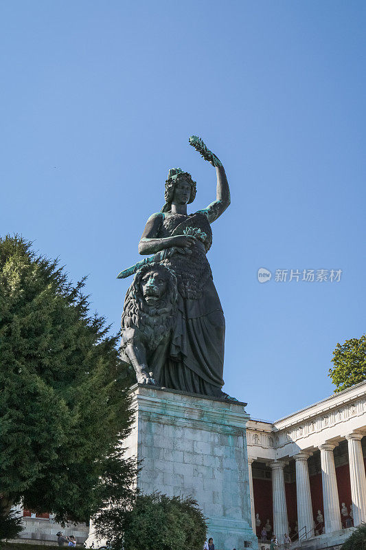 慕尼黑的巴伐利亚雕像