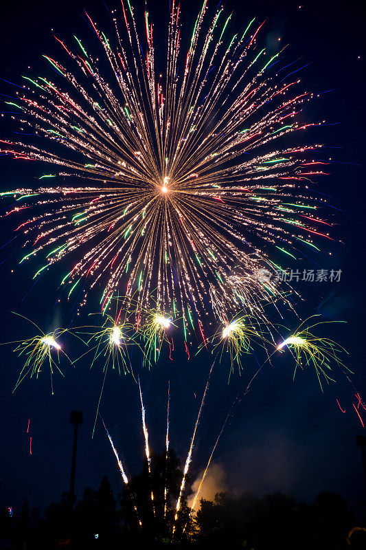 令人敬畏的烟花盛宴:温尼伯的夜空充满了色彩