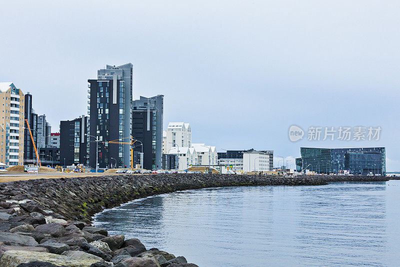 冰岛雷克雅未克的市景